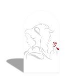 Beauty And The Beast Birthday Party Arch Backdrop Wall Cloth Cover